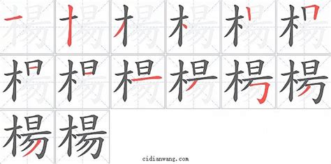 楊筆畫數|楊字笔画、笔顺、笔划